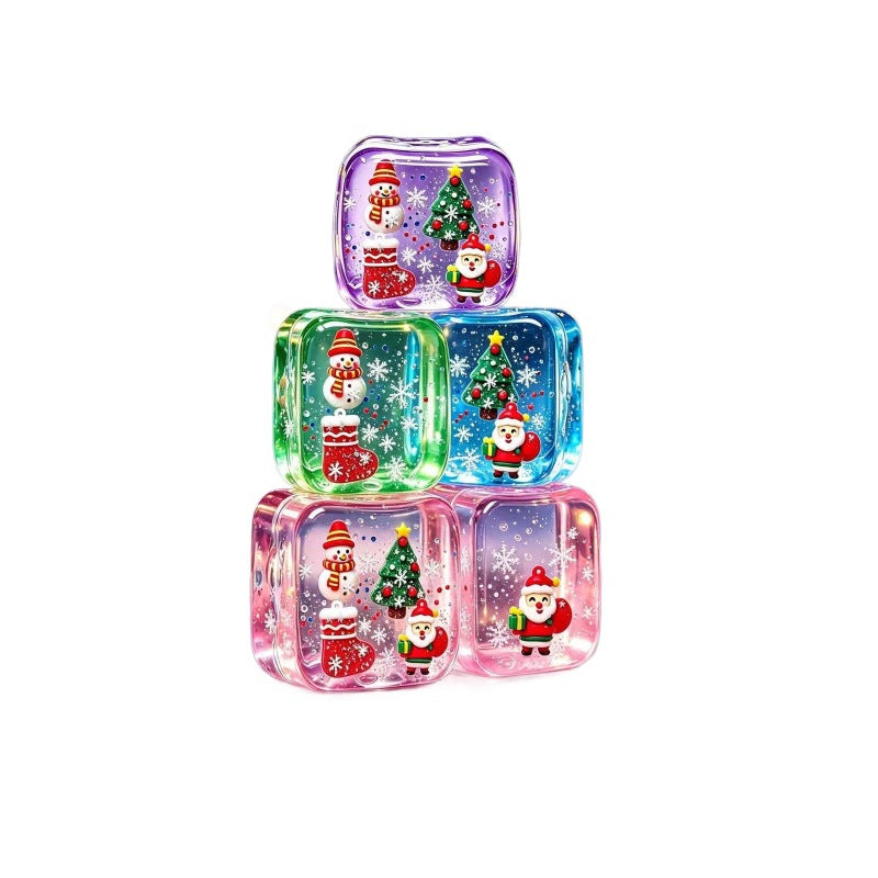 Festive Christmas Snow Globe Squishy stress relief toys