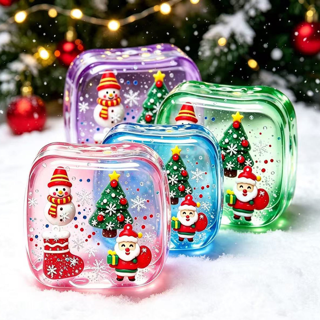 Festive Christmas Snow Globe Squishy stress relief toys