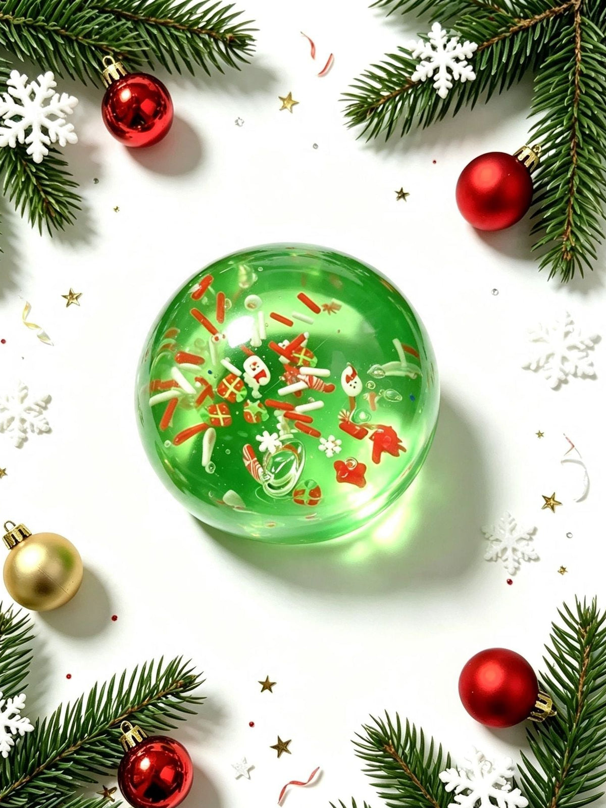 Festive Christmas Snow Globe Squishy stress relief toys