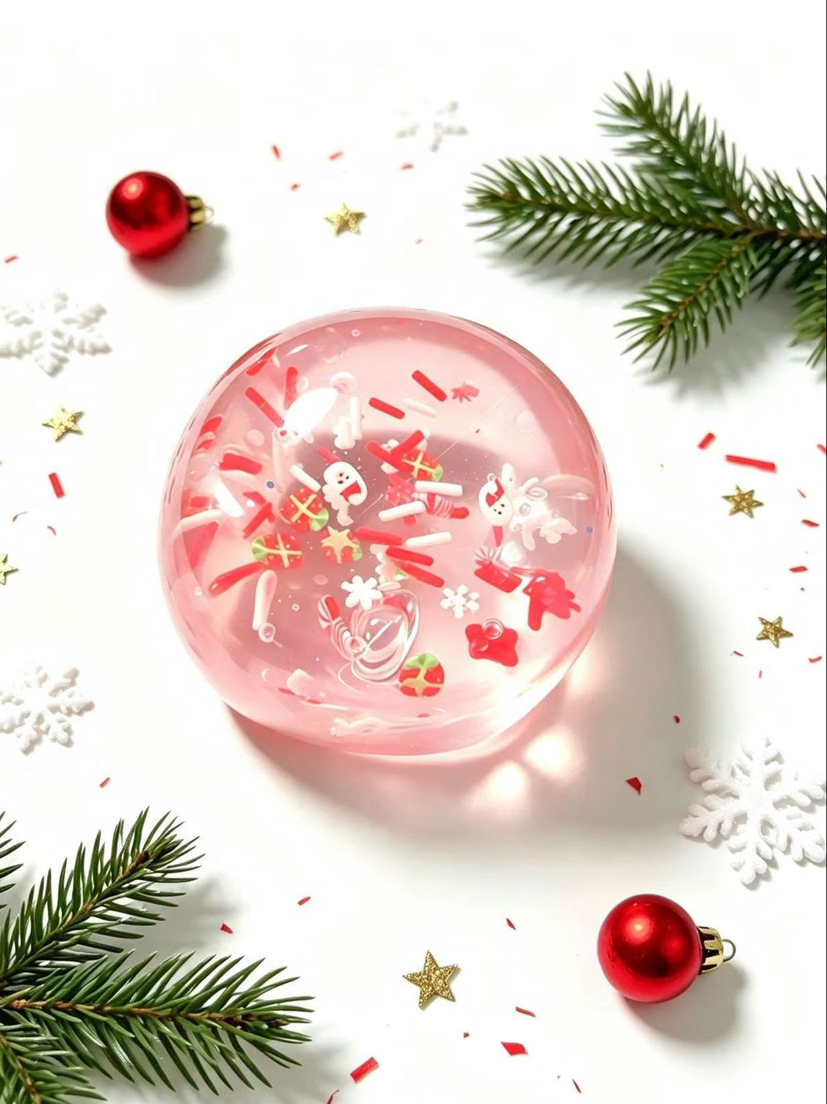 Festive Christmas Snow Globe Squishy stress relief toys