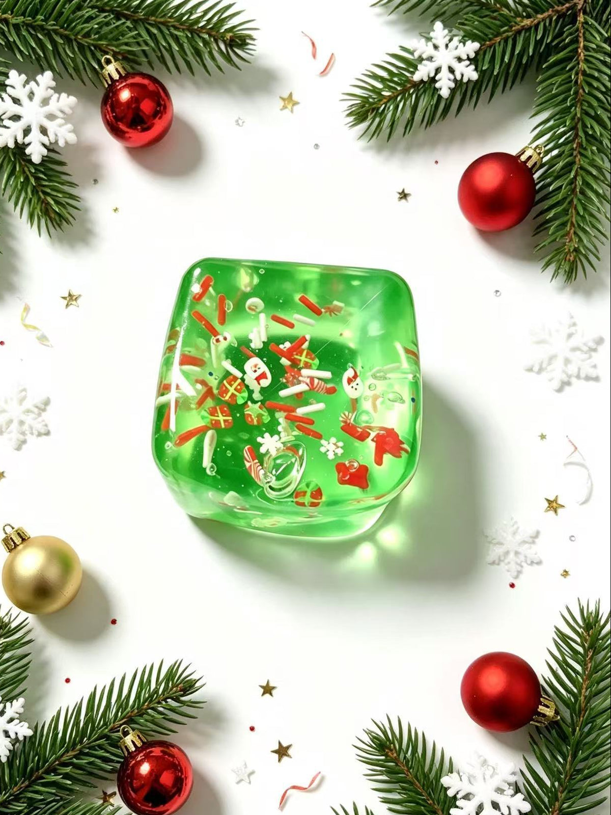 Festive Christmas Snow Globe Squishy stress relief toys