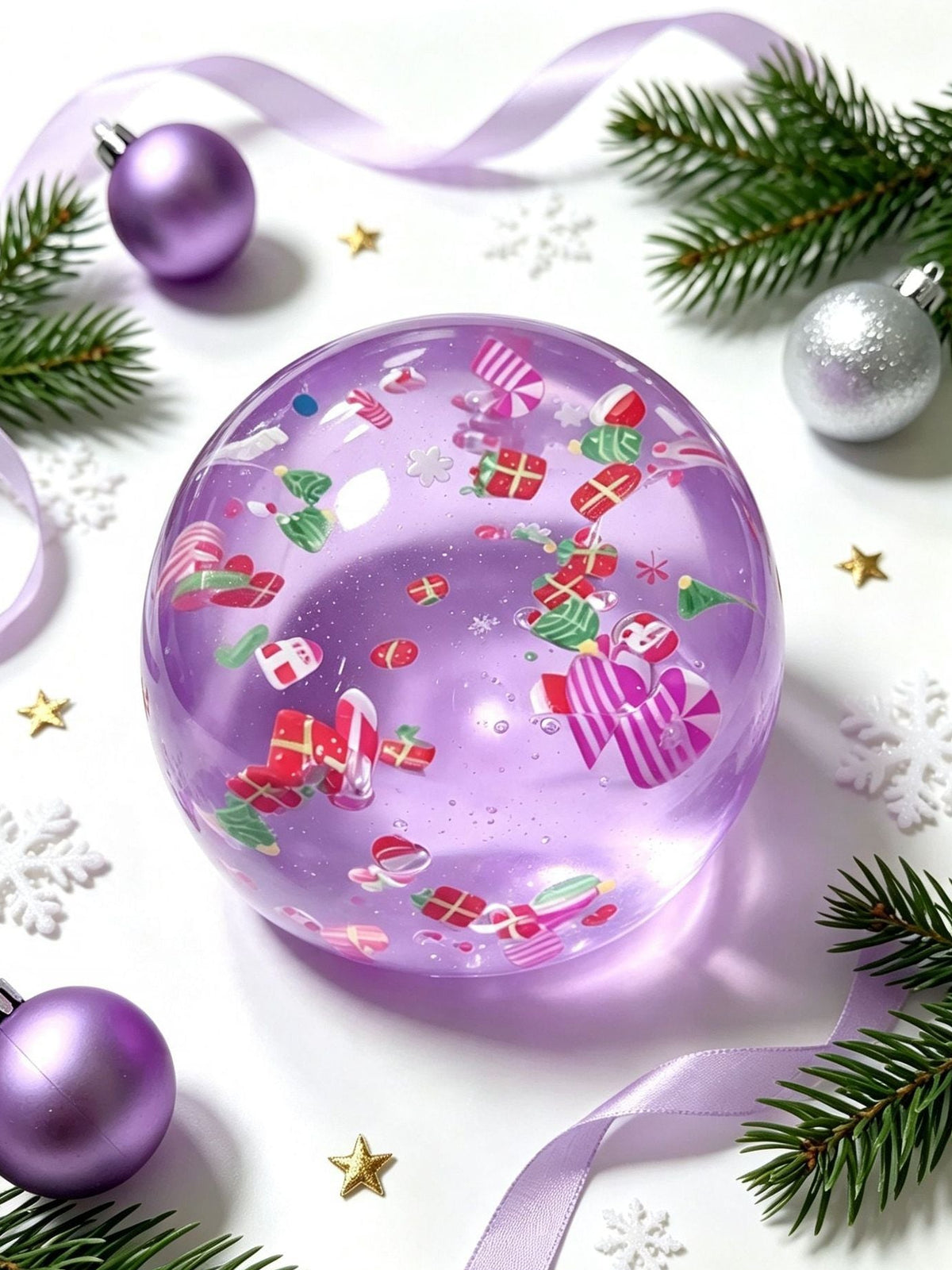 Festive Christmas Snow Globe Squishy stress relief toys