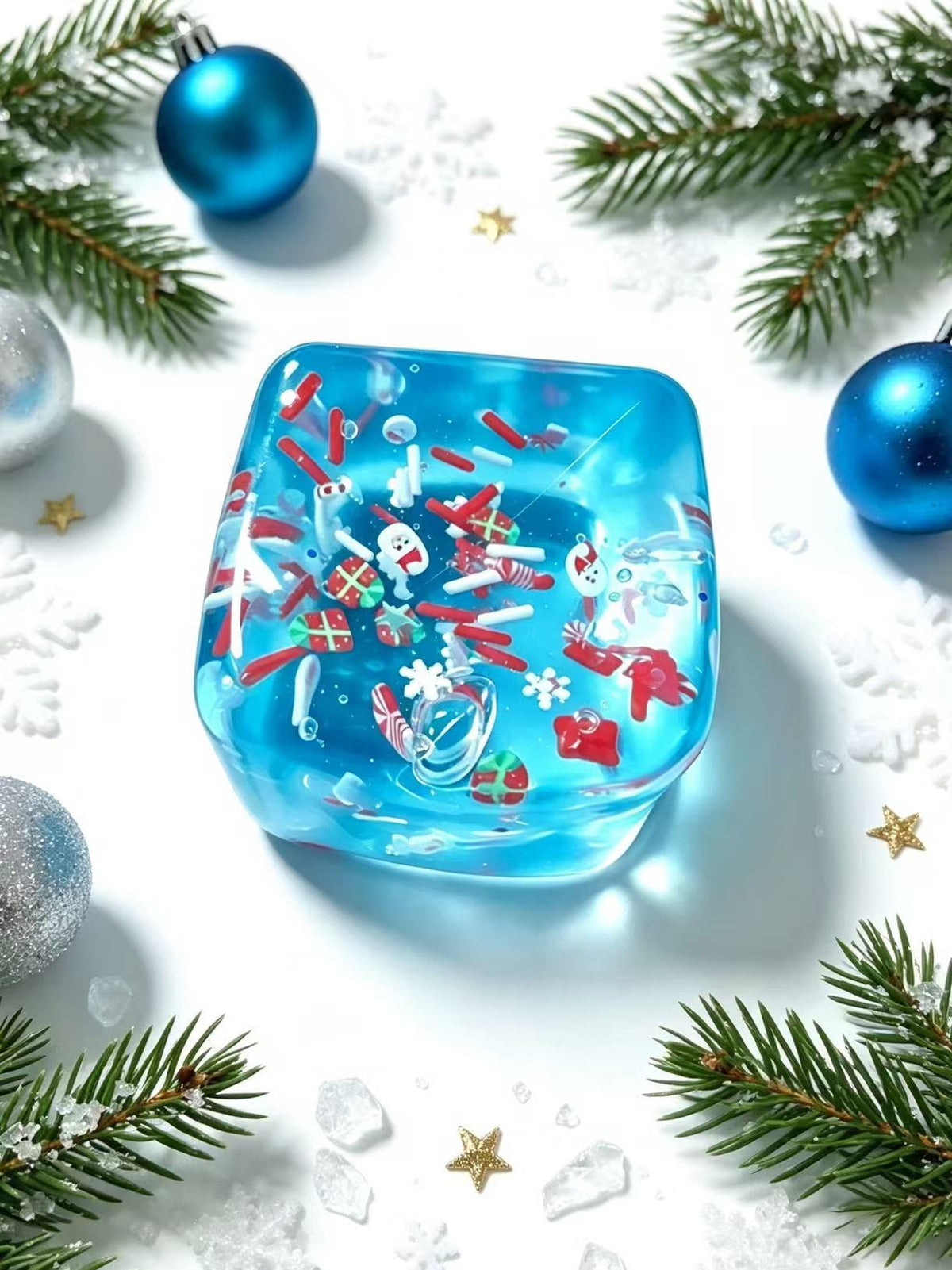 Festive Christmas Snow Globe Squishy stress relief toys