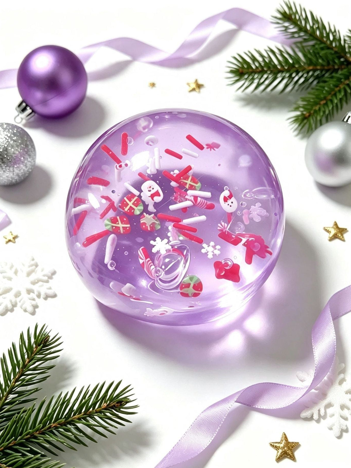 Festive Christmas Snow Globe Squishy stress relief toys