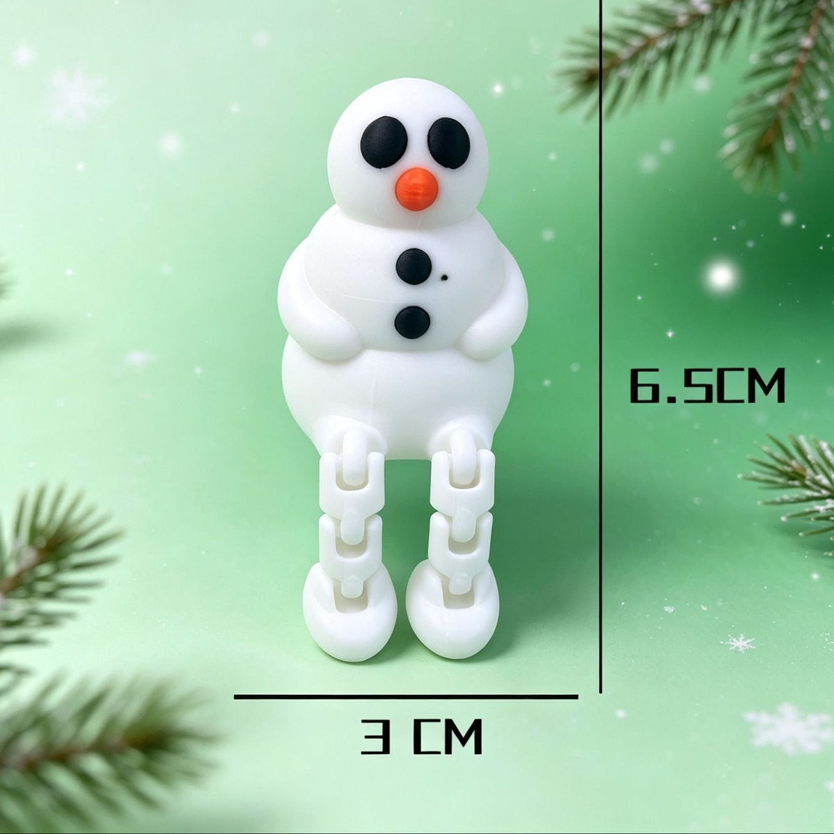 Creative Sitting Christmas Figurines – 3D Printed Holiday Toy Ornaments for Decoration