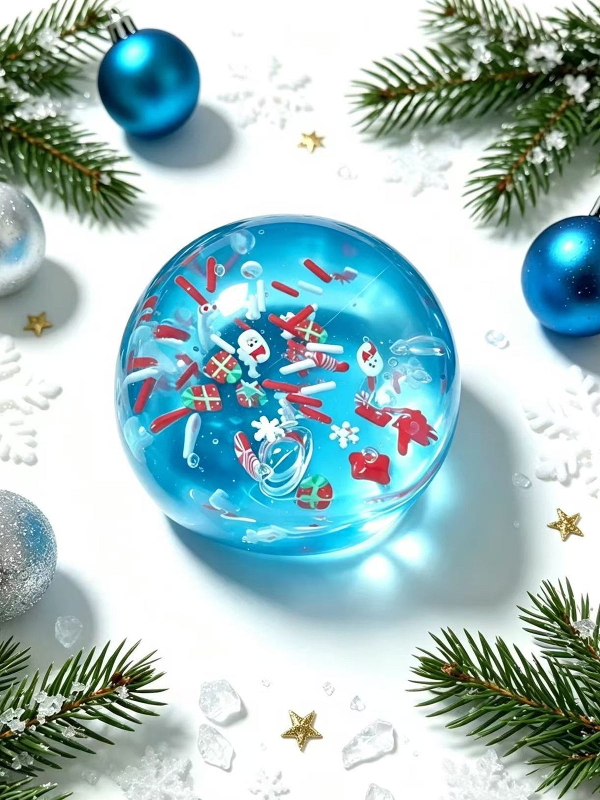Festive Christmas Snow Globe Squishy stress relief toys