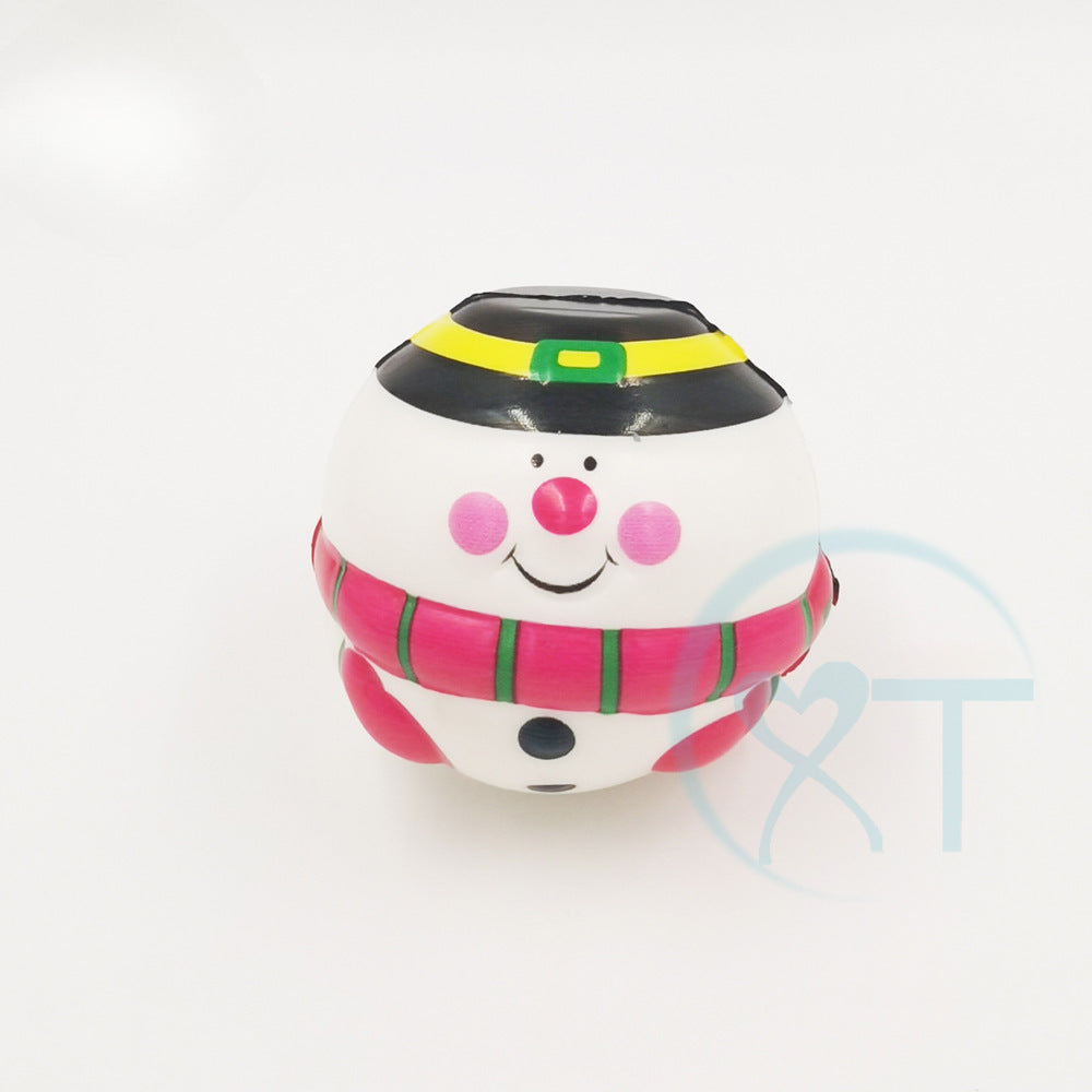 Santa Claus PU slow rebound figurine, foam ball, Christmas toy, snowman, and moose stress relief toy