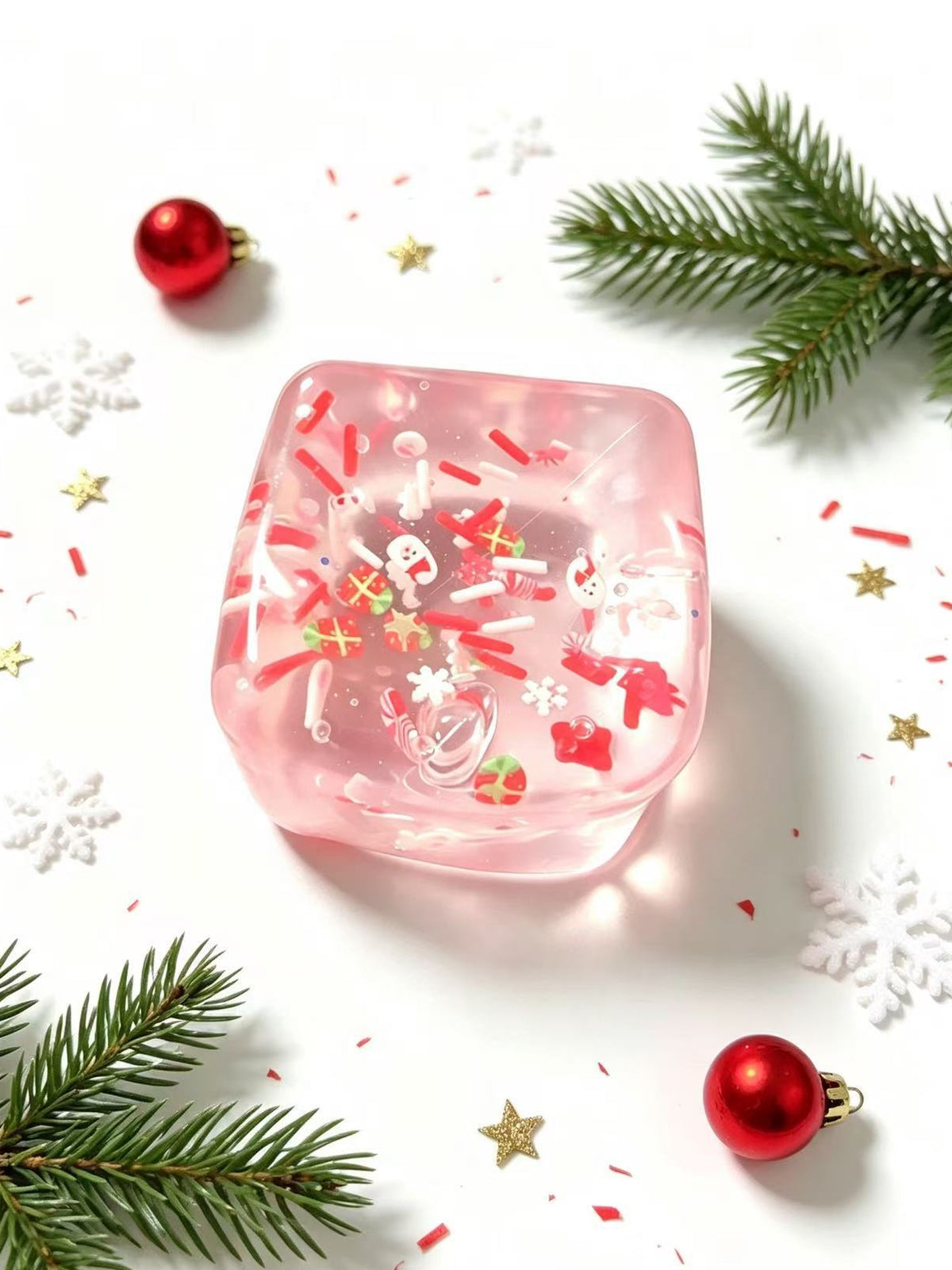 Festive Christmas Snow Globe Squishy stress relief toys