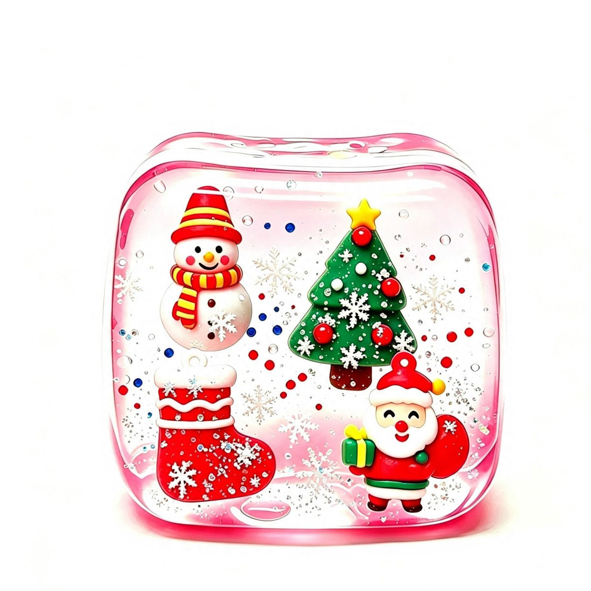 Festive Christmas Snow Globe Squishy stress relief toys
