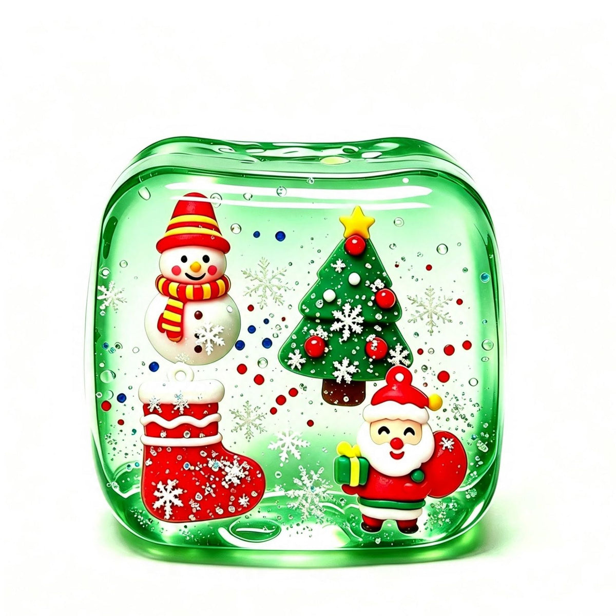 Festive Christmas Snow Globe Squishy stress relief toys