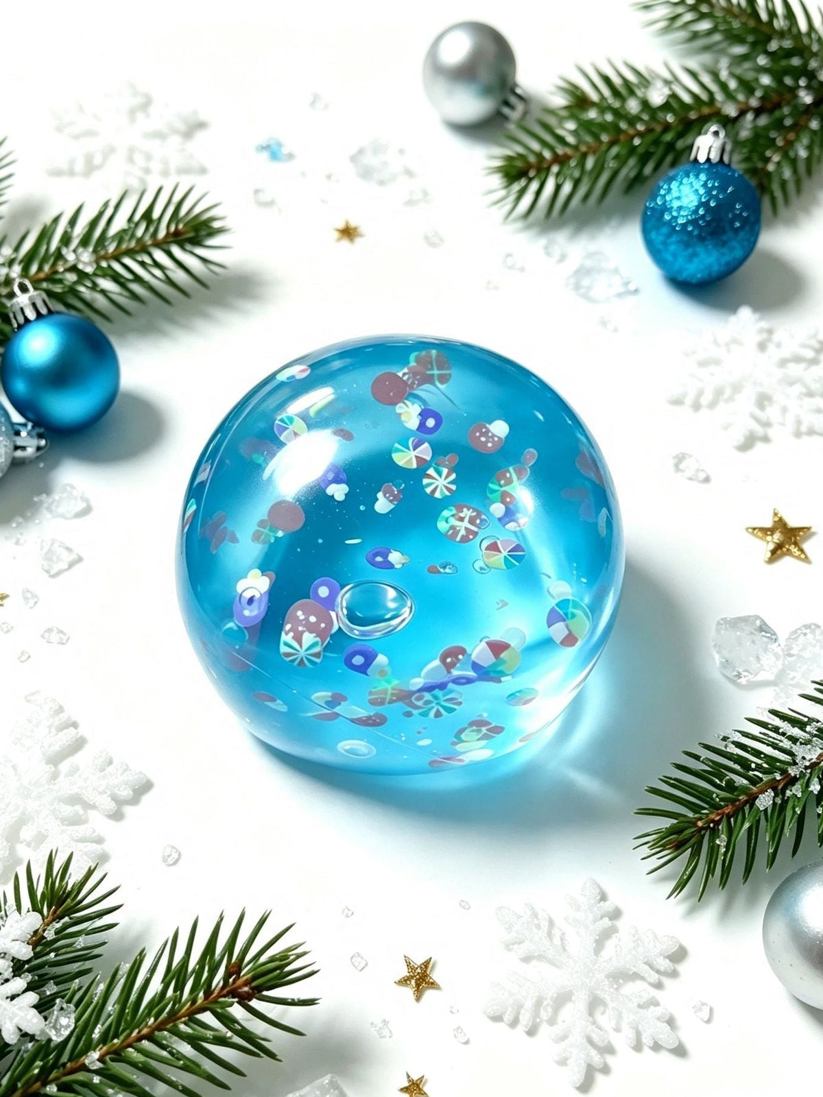 Festive Christmas Snow Globe Squishy stress relief toys