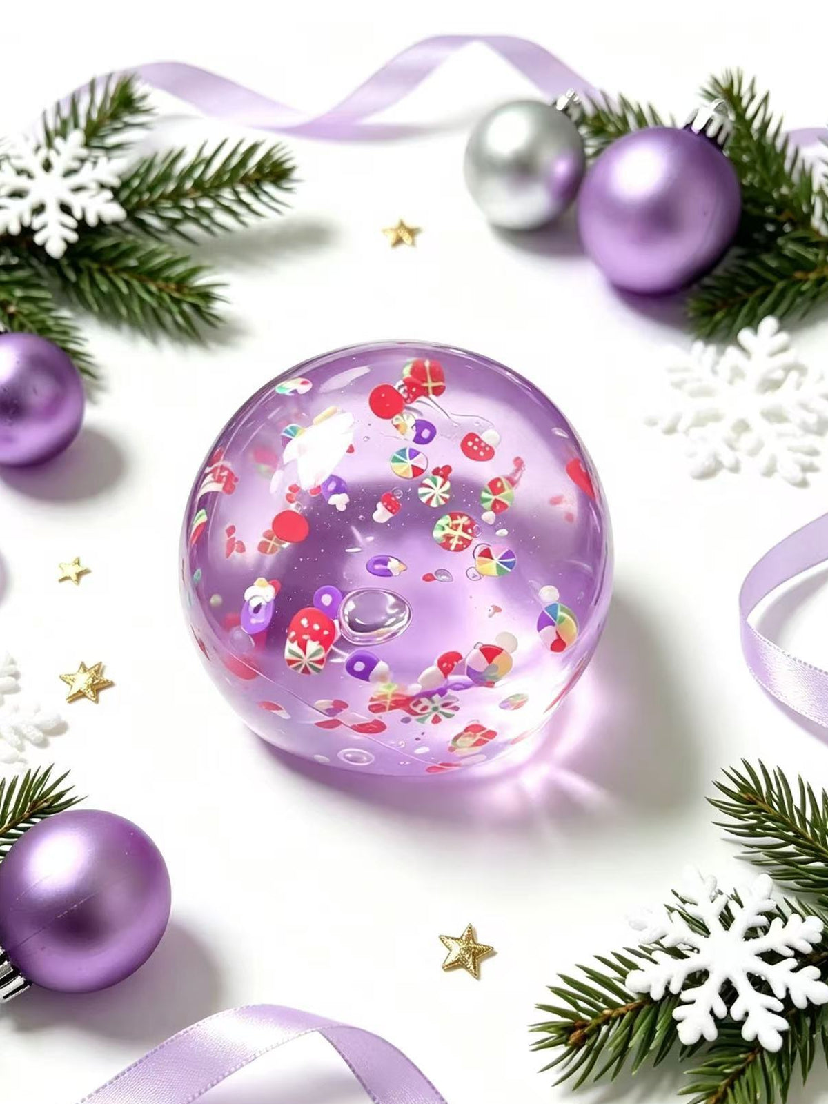 Festive Christmas Snow Globe Squishy stress relief toys