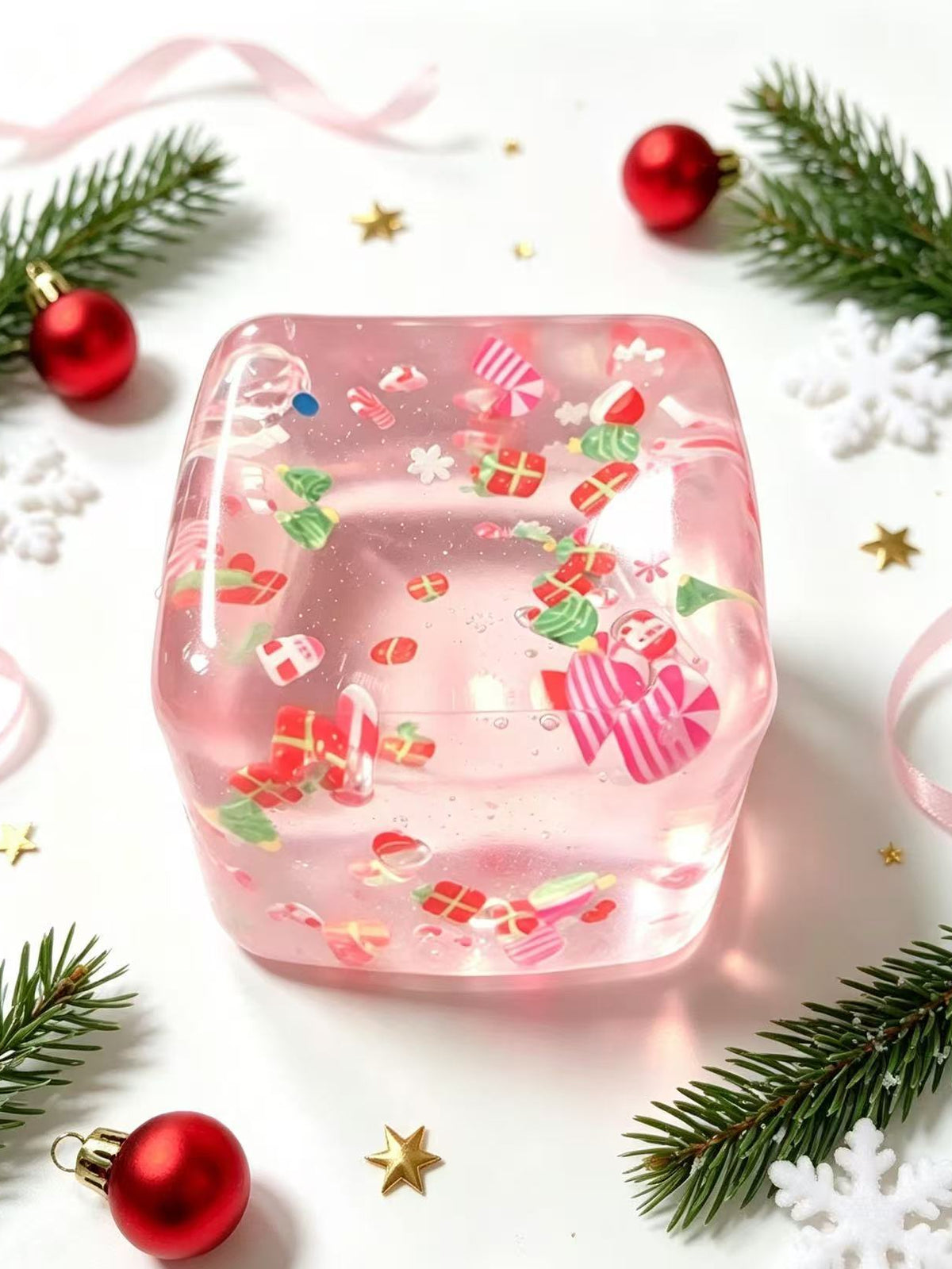 Festive Christmas Snow Globe Squishy stress relief toys